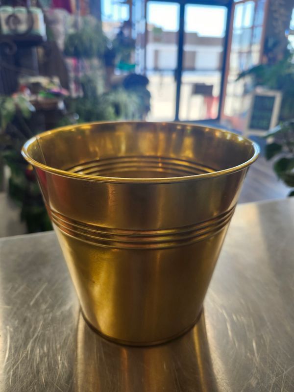 METAL POT - GOLD 7&quot;