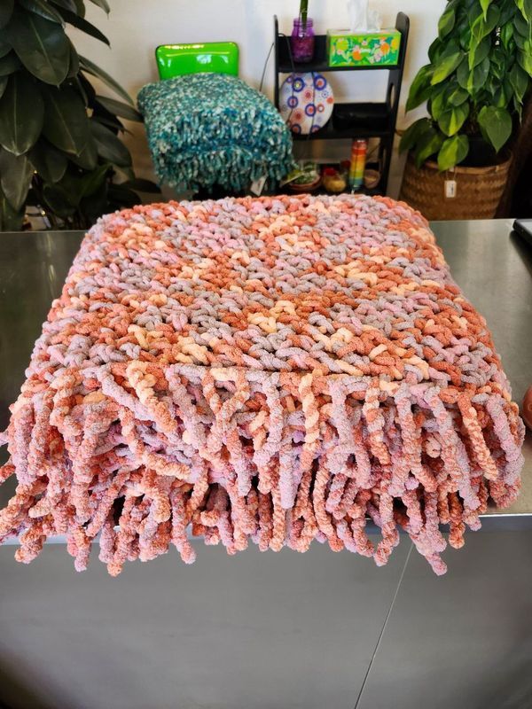 CROCHET BLANKET &quot;DRIED FLOWERS&quot;