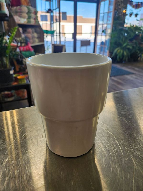 CERAMIC POT WHITE MISC