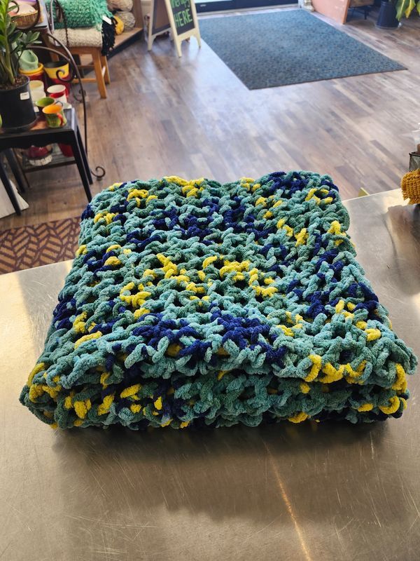CHUNKY CROCHET BLANKET &quot;DORSET&quot;