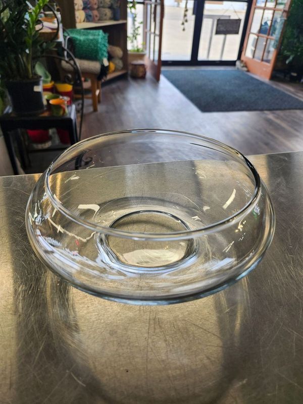 GLASS SUCCULENT BOWL 7&quot;