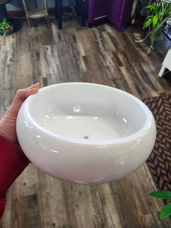 SUCCULENT GARDEN BOWL 8&quot; - WHITE