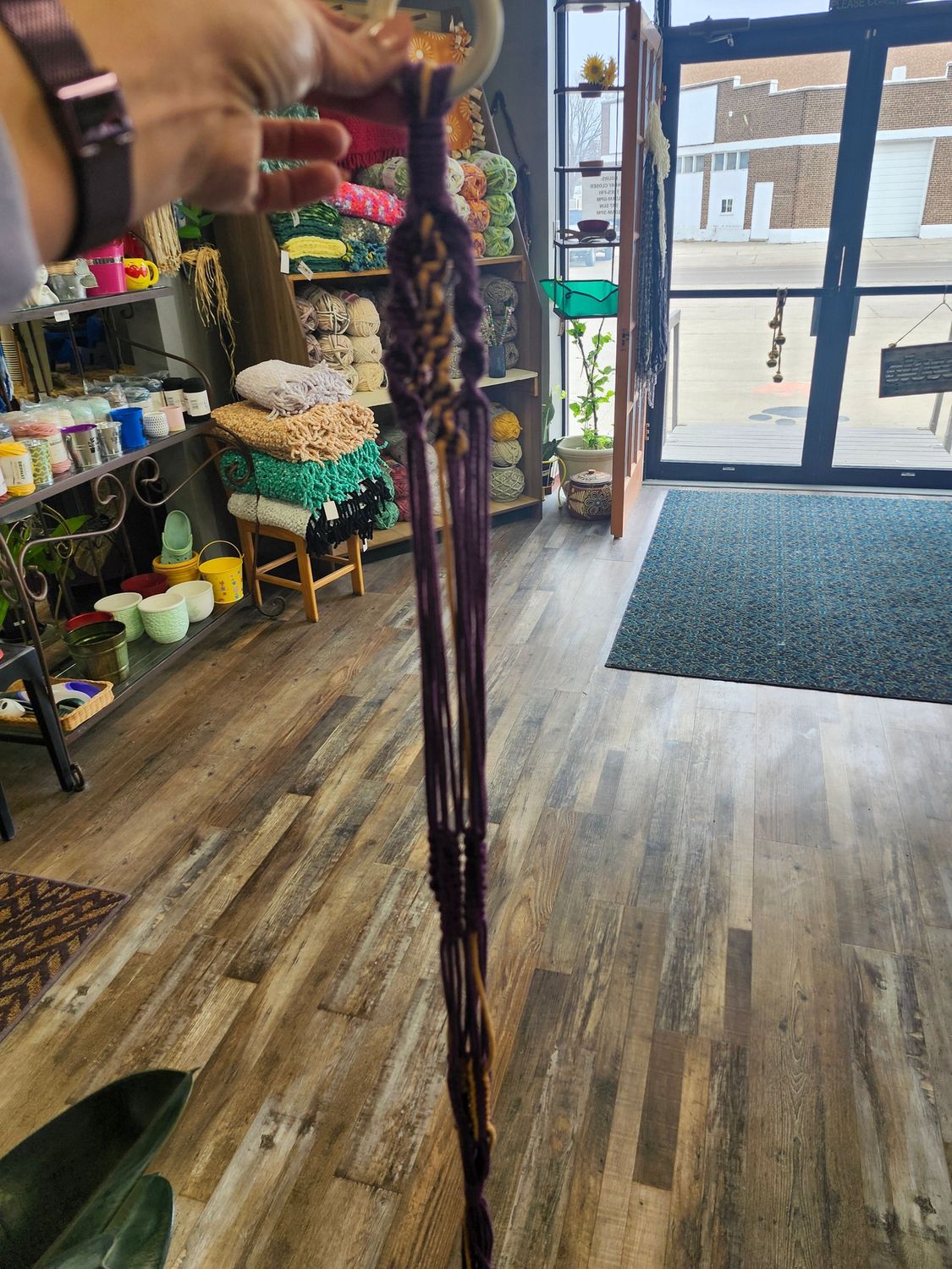 MACRAME PLANT HANGER - ASST