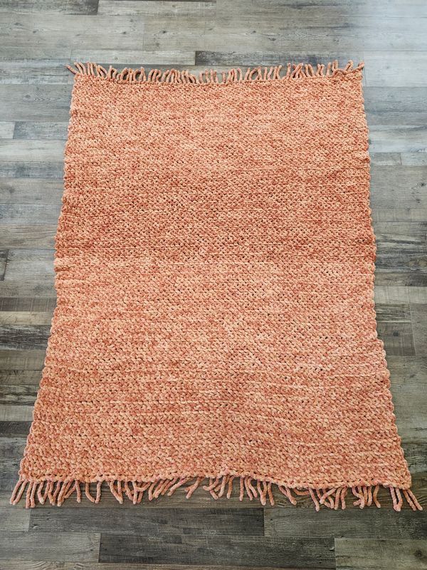 CROCHET BLANKET &quot;ORANGE CRUSH&quot;