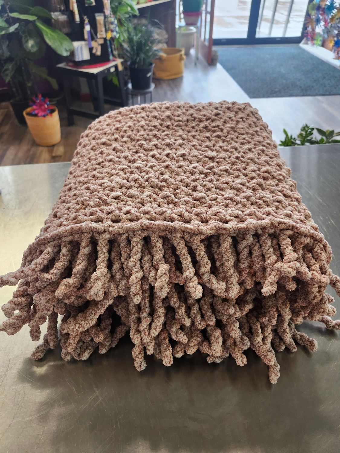 CROCHET BLANKET &quot;CLAY BRICK&quot;