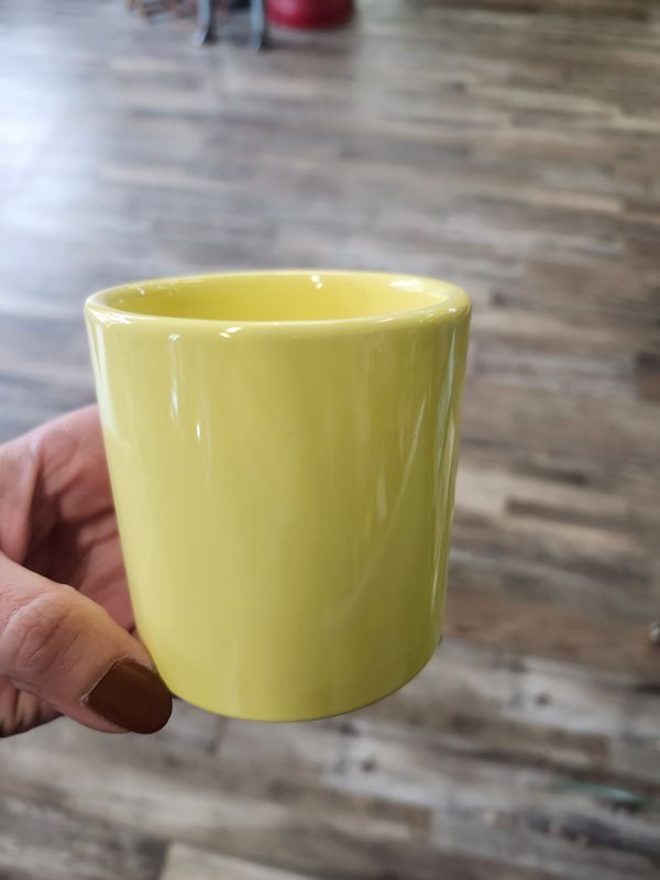 3" YELLOW POT