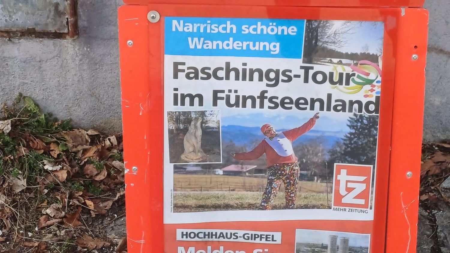 15.02.2026: FASCHING-SPECIAL: Närrische, maskierte Faschingswanderung von Tutzing am Starnberger See nach Traubing , 82327 Tutzing