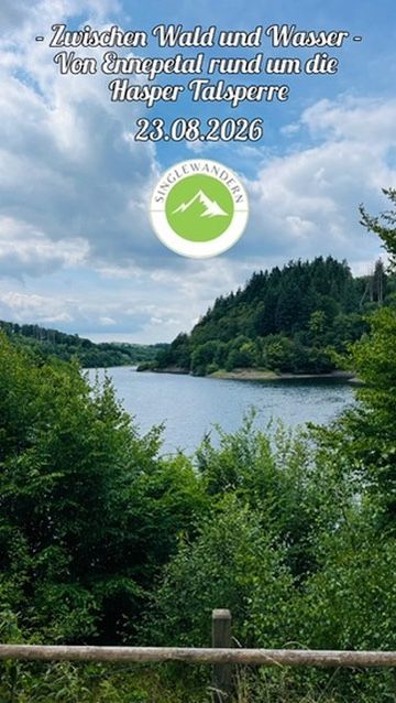 23.08.2026: Zwischen Wald und Wasser: Von Ennepetal rund um die Hasper Talsperre, 58256 Ennepetal 23.08.2026: Zwischen Wald und Wasser: Von Ennepetal rund um die Hasper Talsperre, 58256 Ennepetal