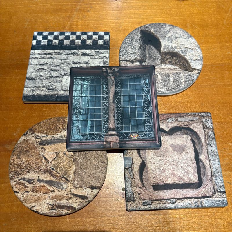 Coaster | Stone Square and Circle