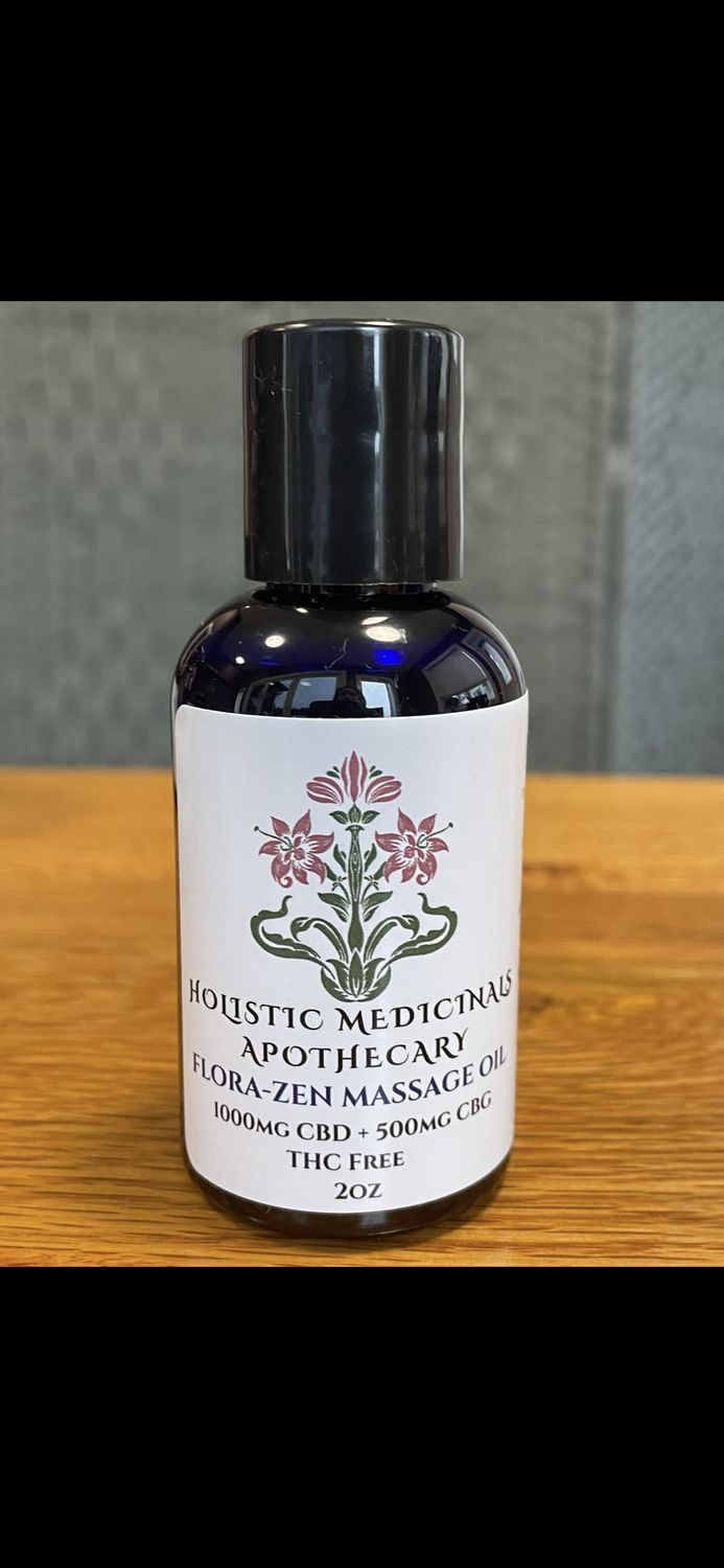 Flora-Zen CBD+CBG Massage Oil