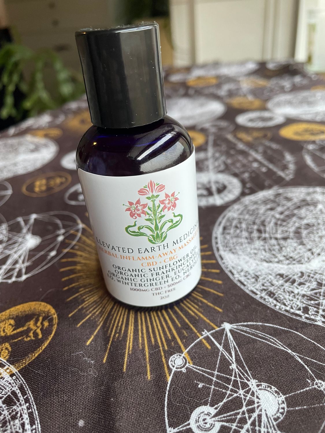 Frankincense + Ginger CBD+CBG Massage Oil