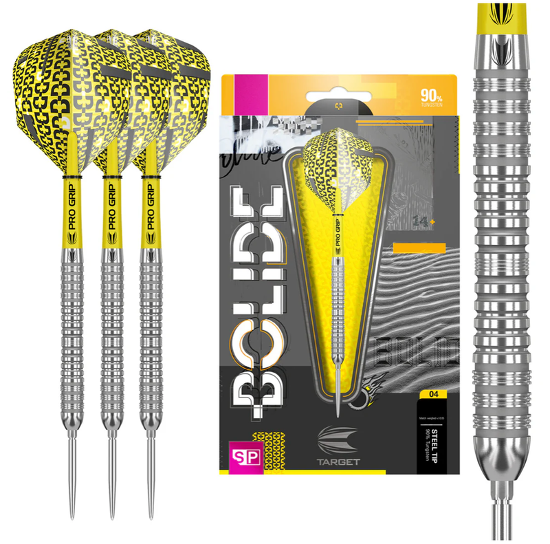 BOLIDE 04 SWISS POINT 90% TUNGSTEN STEEL TIP DARTS BY TARGET