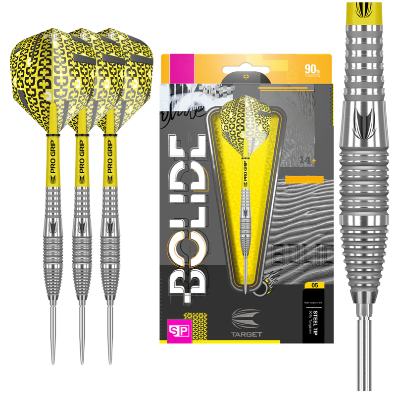 BOLIDE 05 SWISS POINT 90% TUNGSTEN STEEL TIP DARTS BY TARGET