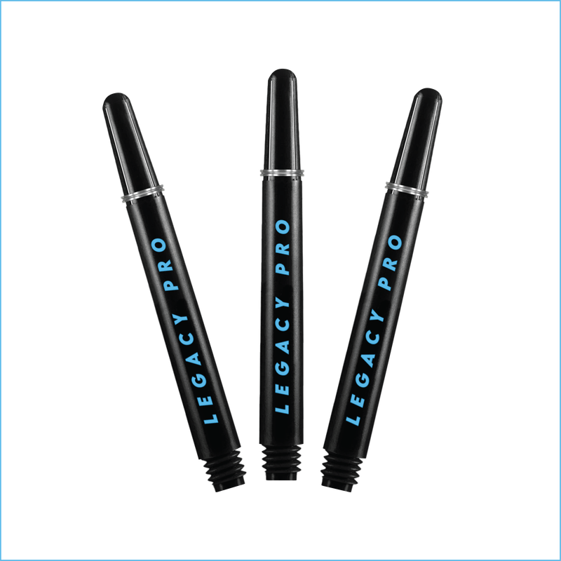 LEGACY PRO Short Dart Shafts - Black/Blue
1 SET (3 Dart Shafts in Total)