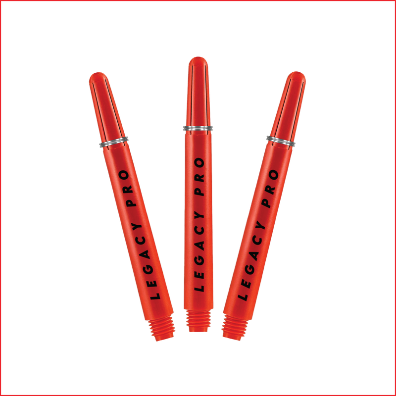 LEGACY PRO Short Dart Shafts - RED 
1 SET (3 Dart Shafts in Total)