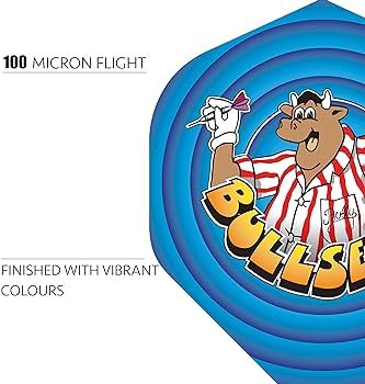 Bullseye Dart Flights | 100 Micron Premium Extra Strong Standard No2 Flight