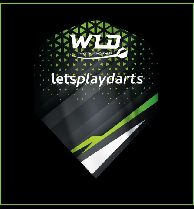 WLD GREEN Lets play darts Flights 1Set (3flights)