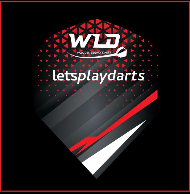 WLD Red Lets play darts Flights 1Set (3flights)