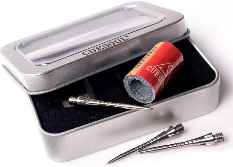 CUESOUL 34.5MM 2BA Titanium (GROOVED) Conversion Steel Tip Points For Darts
