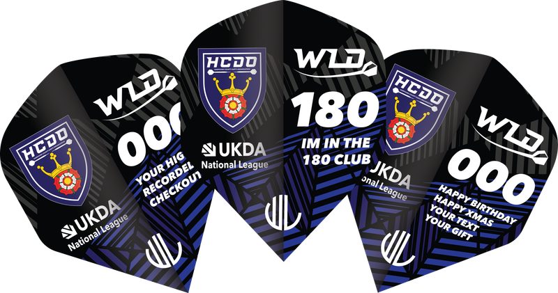 Hampshire County Darts 180 / AVERAGE Wooden Flights – Exclusive Milestones Editions