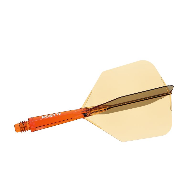 CUESOUL ROST 77 TRANSPARENT BIG WING DART FLIGHTS - ORANGE