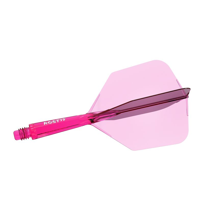 CUESOUL ROST 77 TRANSPARENT BIG WING DART FLIGHTS - PINK