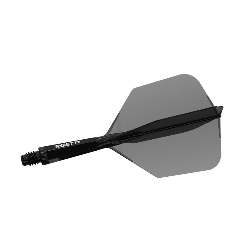 CUESOUL ROST 77 TRANSPARENT BIG WING DART FLIGHTS - BLACK