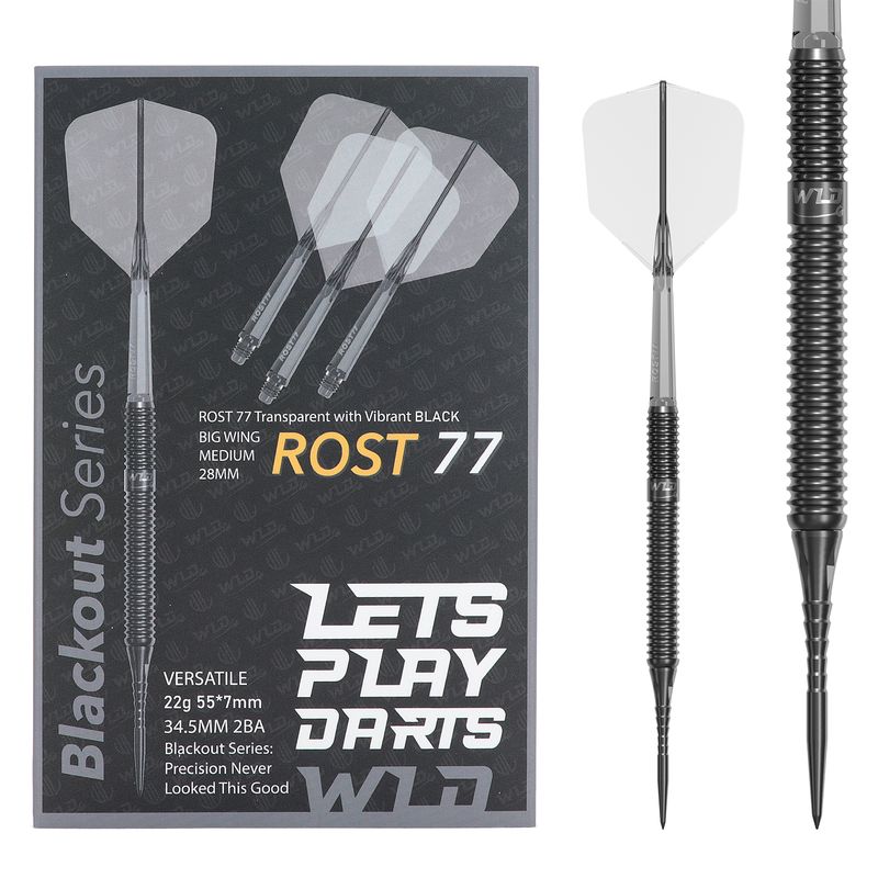 WLD ⚫️ BLACKOUT SERIES 90% TUNGSTEN DARTS "NOIR BLACK"