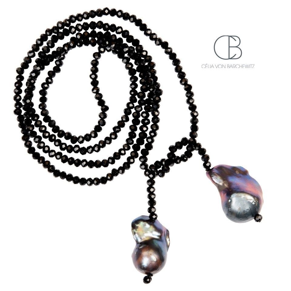 Kristallkette mit (Süßwasser-) Barockperle