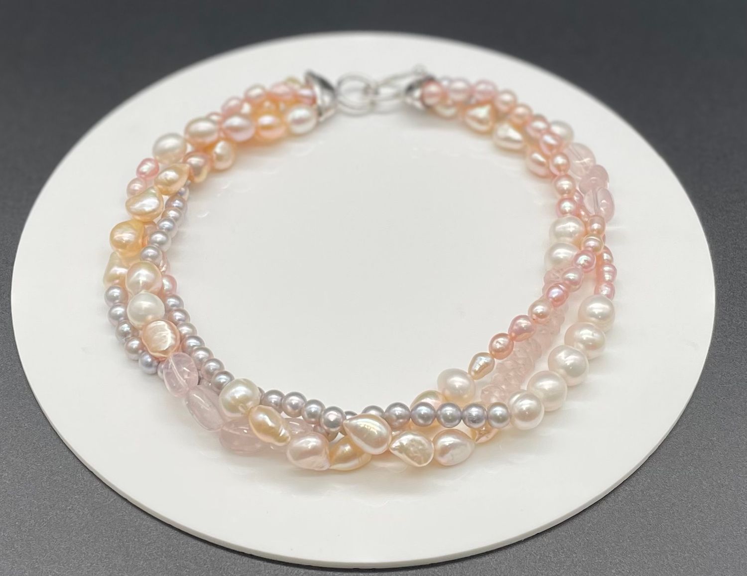 Collier Süsswasserperle 925/-