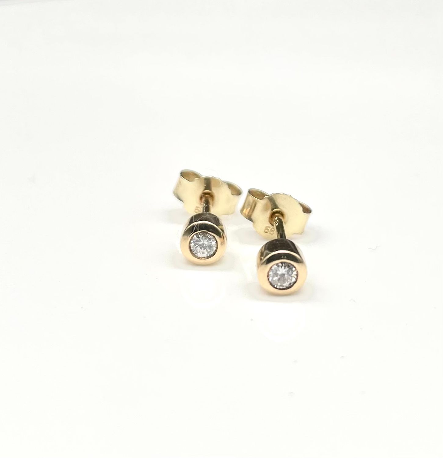 Ohrstecker 585/- Gelbgold Brillant