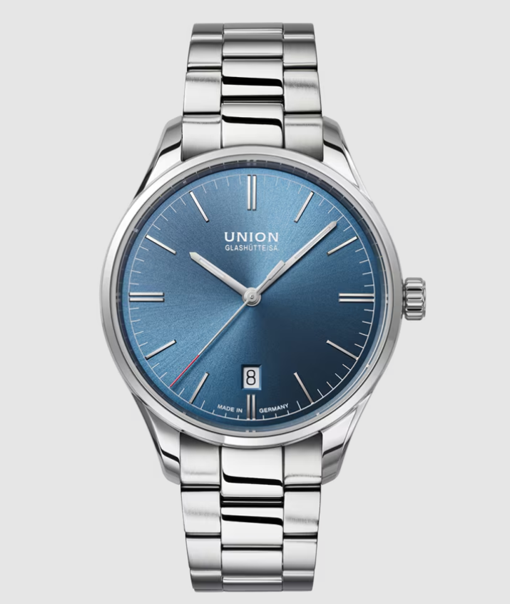 Union Glashütte Viro Datum 39 mm Eisblau Edelstahl Union Glashütte Viro Datum 39 mm Eisblau Edelstahl