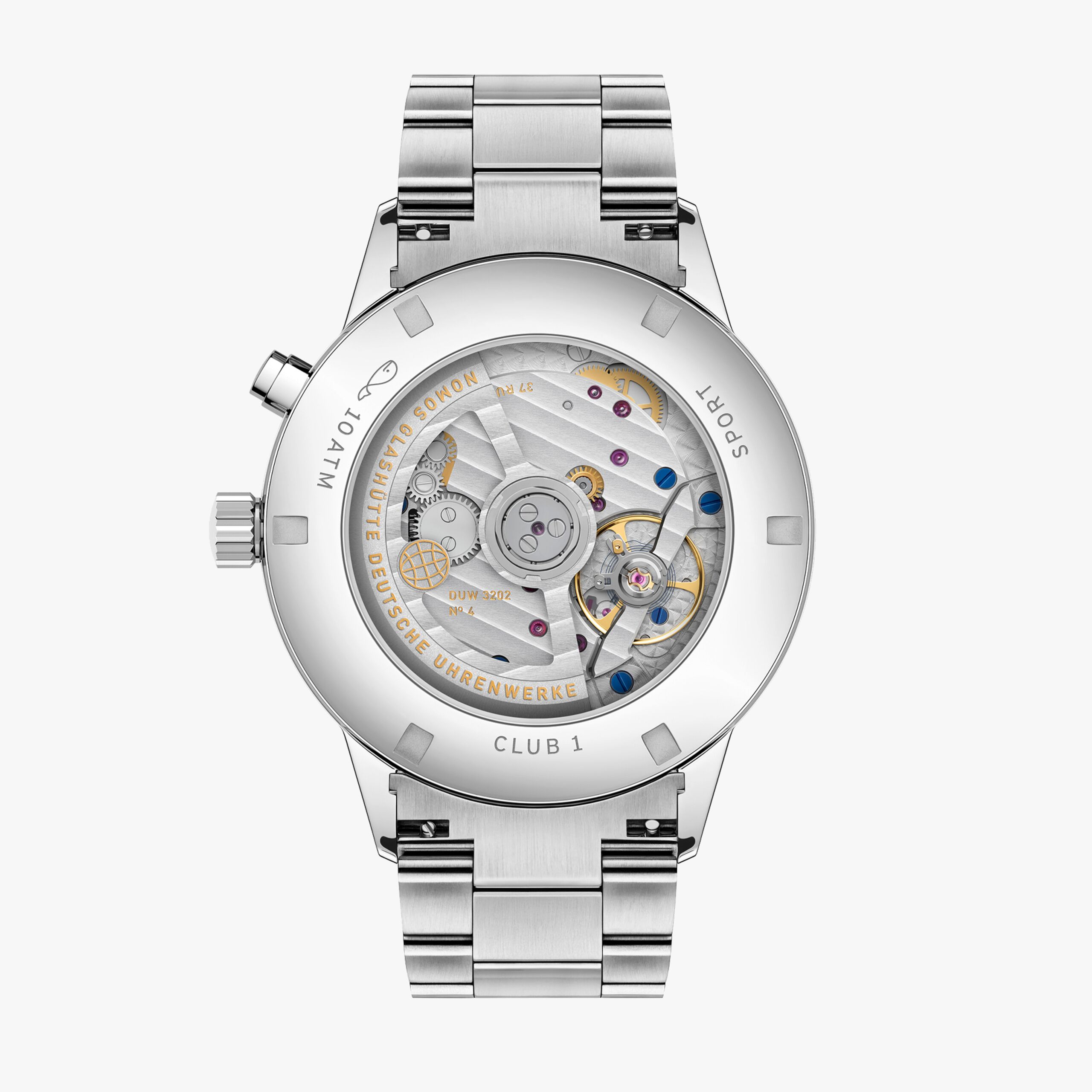 NOMOS Club Sport Neomatik Weltzeit Silber