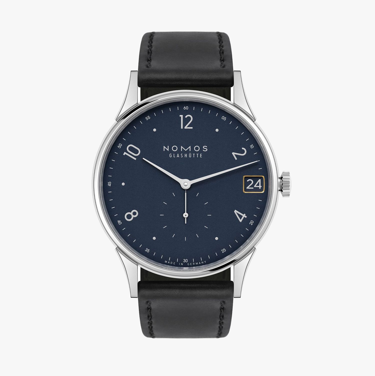 NOMOS Minimatik 39 Datum blau