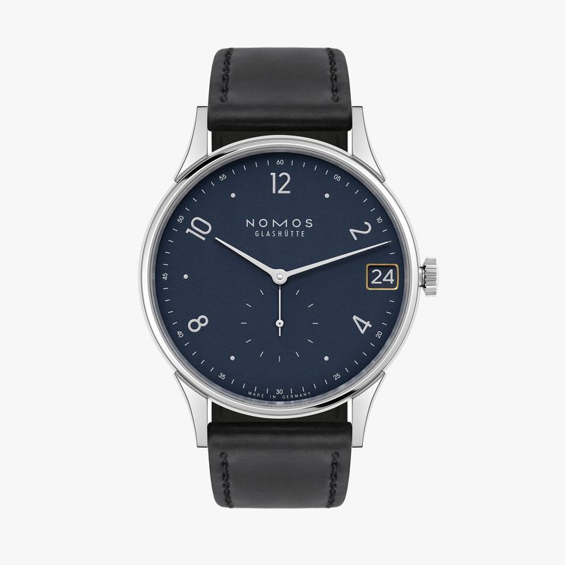 NOMOS Minimatik 39 Datum blau NOMOS Minimatik 39 Datum blau