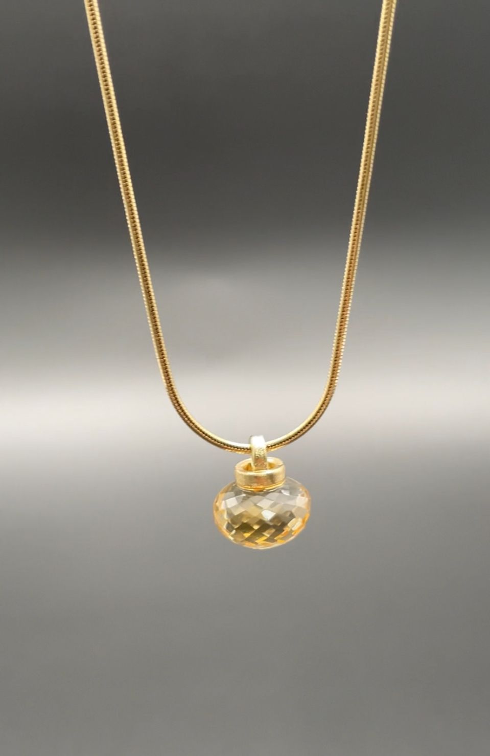 Anhänger 585/- Citrin