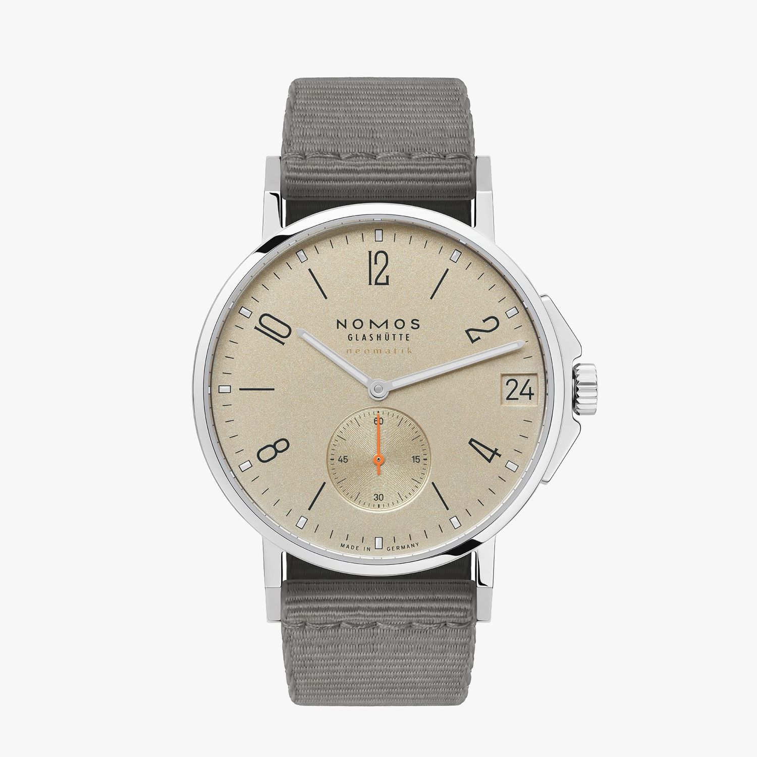 NOMOS Ahoi neomatik 38 Datum sand Stahlboden NOMOS Ahoi neomatik 38 Datum sand Stahlboden