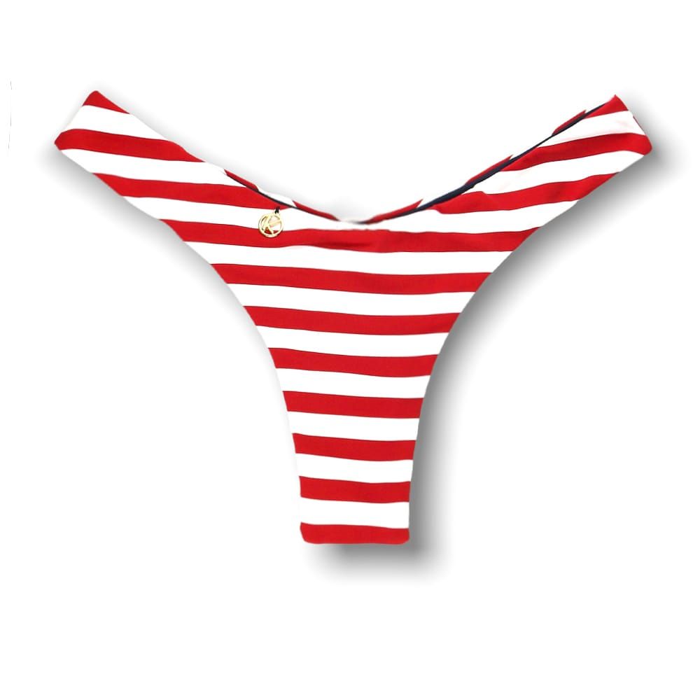 Eva Navy red Thong | Reversible Blue Marine | Hang Glider Style