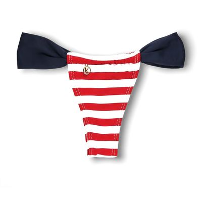 Gali Navy red with Blue Marine Thong | Adjustable Curtain