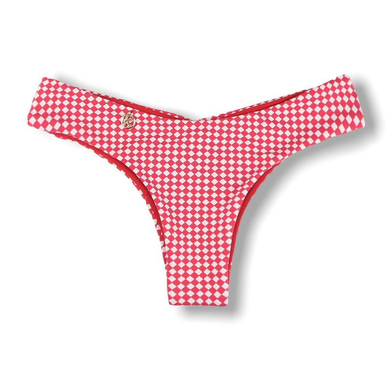 Tanga Isa Rojo Vichy | Reversible Rojo Carmín | Ripple