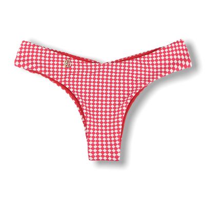 Isa Red Vichy Thong | Reversible Carmine Red | Ripple