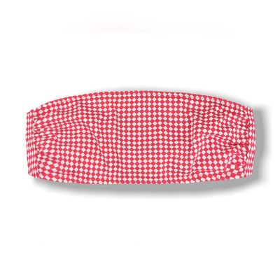 Bandeau Red Vichy Top | Back Tie Closure