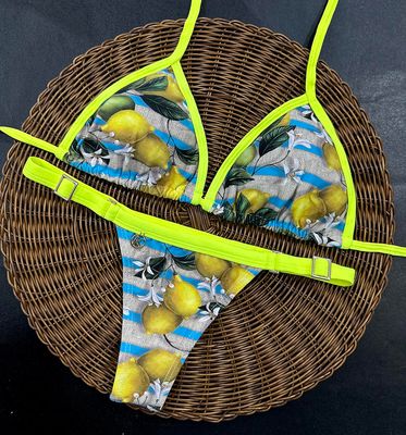 Sicilian Lemon Bikini Set | Mara Top + Fany Thong