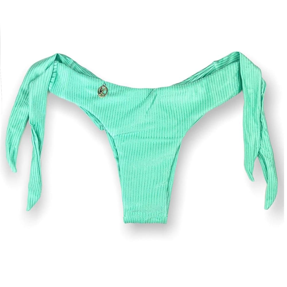 Mora Tourmaline Thong | Semi-Thread Thong | Wide Tie Side