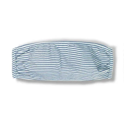 Denim Bandeau Top | Back Tie Closure