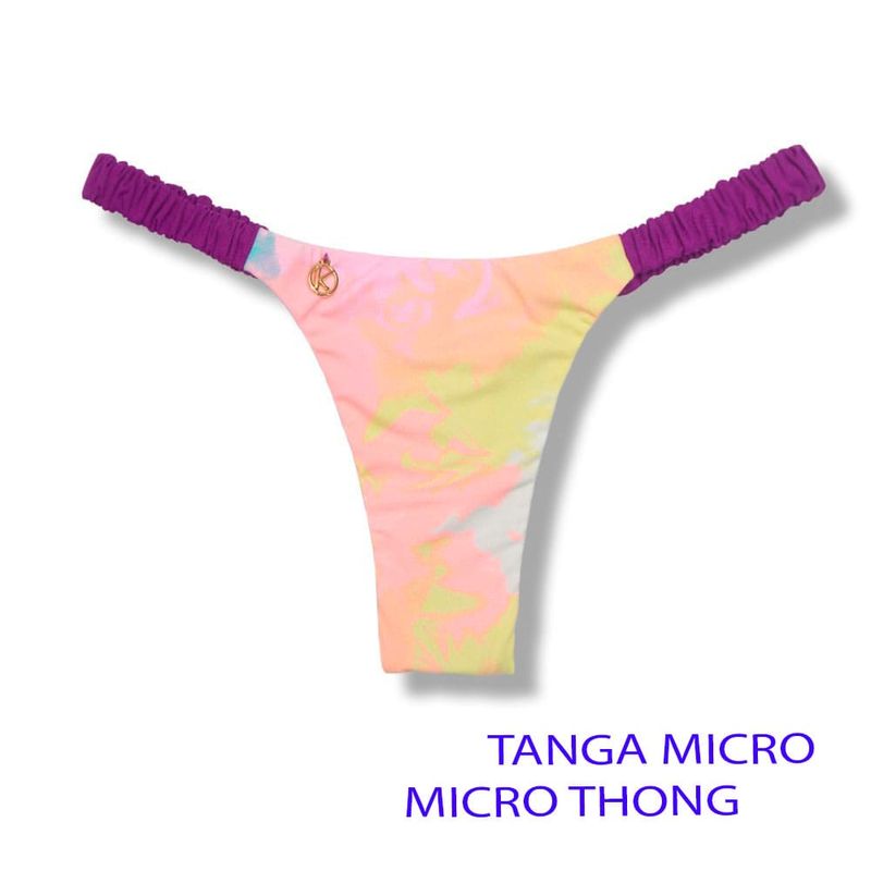 Tie Dye Flora Thong