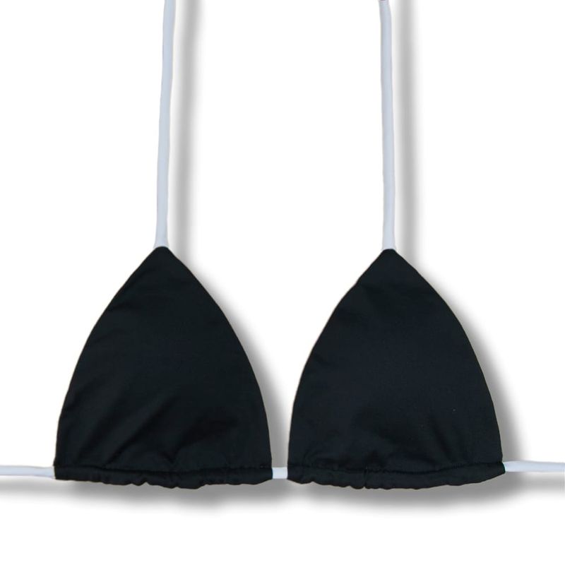 Lua White and Black Top | Reversible White | Triangle with Padding