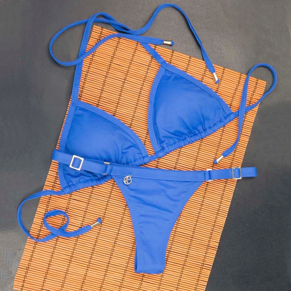 Cobalt Blue Bikini Set  | Mara Top + Fany Thong