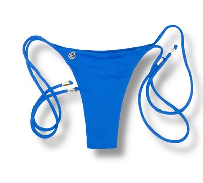 Cora Cobalt Blue Thong | Thin Bow