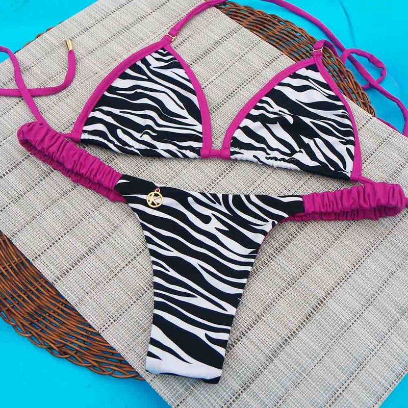 Zebra Bikini Set | Mila Top + Flora Thong
